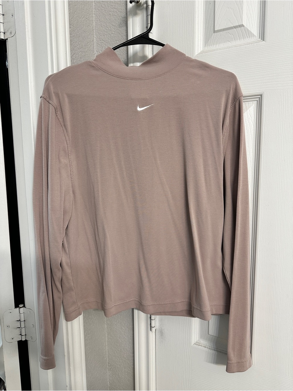 Nike Women’s Long Sleeve Mock Neck Top - Dusty Rose
